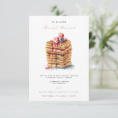 Élégante Nuptiale Brunch Nuptiale Invitation Douch (Debout devant)