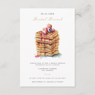 Élégante Nuptiale Brunch Nuptiale Invitation Douch
