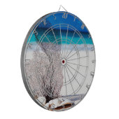 Elegante Ocean Coastal Shells Beach Dartbord (Voorkant Links)
