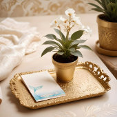 Elegante Oceanische Zeemeermin Waterverf & Gouden  Post-it® Notes