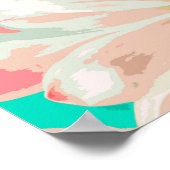 Élégante oeuvre de marguerite blanche | Poster (Coin)