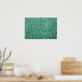 Élégante oeuvre de pins verts | Poster (Cuisine)