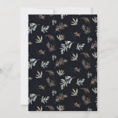 Elegante olijfgaard | Boho botanische uitnodiging (Achterkant)
