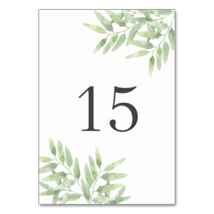 Elegante olijftakken. Botanische zomer bruiloft Kaart