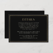 Elegante omzoomde Enclosure kaart Art Deco (Voorkant / Achterkant)