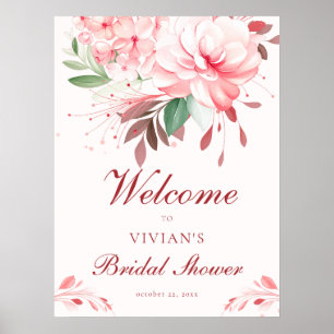 Elegante Onberispelijke Sakura Roze Bruiloft Feest Poster