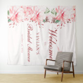 Elegante onberispelijke Sakura Roze Bruiloft Welko Wandkleed (In Situ (horizontaal))