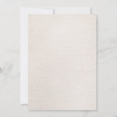 Elegante onechte zilveren lovertjes beige linnen u kaart (Achterkant)