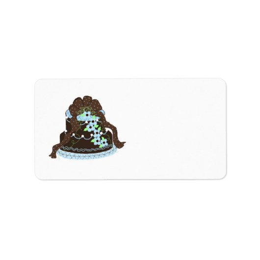 Elegante ontwerptaart etiket (Voorkant)