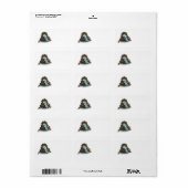 Elegante ontwerptaart etiket (Full Sheet)
