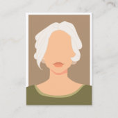 Elegante Oorbellen Displaykaart Voeg Uw Logo Toe Contactkaartje (Voorkant)