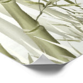 Elegante oosterse bamboekraan poster (Hoek)