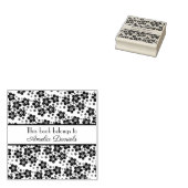 Elegante Oosterse bloem Dit boek behoort tot Rubberstempel (Gestempeld)