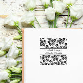 Elegante Oosterse bloem Dit boek behoort tot Rubberstempel