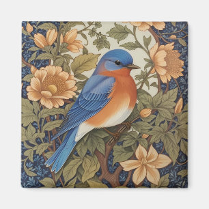 Elegante Oosterse Bluebird William Morris Geïnspir Magneet