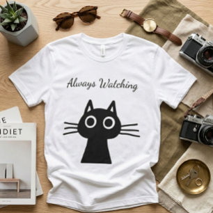 Elegante Op Maat Gemaakte Katten Heren Stijlvolle T-shirt