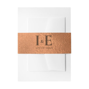 Elegante op maat gemaakte monogrammen huwelijksdat uitnodigingen wikkel