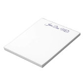 Elegante, op maat gemaakte professionele naam noti notitieblok (Gedraaid)
