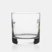 Elegante opa van de bruidegom bruiloft whisky glas (Links)