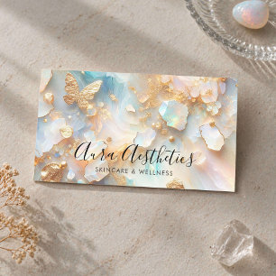 Elegante Opal Maansteen Estheetician Luxe Huidverz Visitekaartje