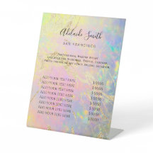 elegante opal price list Pedestal Sign