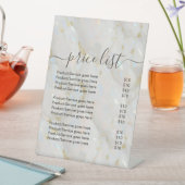 Elegante Opal Stone Uniek Reclamebord Met Voetstuk (Insitu)