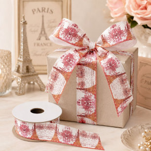 Elegante oranje kroonluchter Paris Eiffeltoren Lint