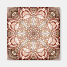 Elegante oranje perzik bloem magneet