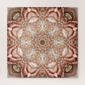 Elegante Oranje Perzik Bloemen Jigsaw Puzzel (Verticaal)