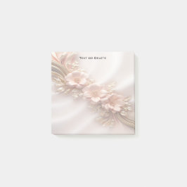 Elegante Oranje perzik Bloemen Post it Notes