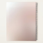 Elegante Oranje perzik bloemplanner Planner (Achterkant)