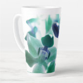 Elégante Orchidée bleue verte douce Imprimer Mug l (Angle gauche)
