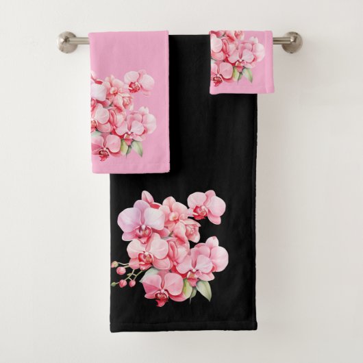 Elégante orchidée noire et rose (En situation)