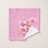 Elégante orchidée noire et rose (Gant de toilette)