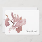 Élégante Orchidée Rose Foncé Save the date (Devant)