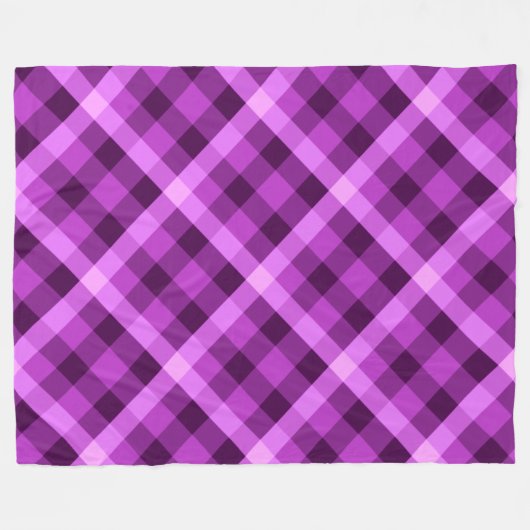 Elégante Orchidée violet Plaid Grosse couverture e (Devant (Horizontal))