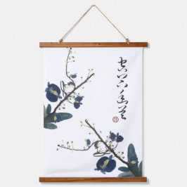 Elegante Orchideeën bloem Chinese stijl Hangend Wandkleed