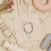Elegante Orchideeën Bloemige Monogram O Aangepaste Tote Bag