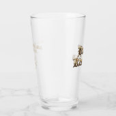 Elegante Oudengelse Lettering Happy Kwanzaa Glas (Rechts)