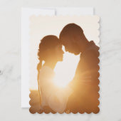 Elegante Overlay Foto Bruiloft Save the Date Kaart (Achterkant)