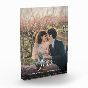 Elegante overlay gepersonaliseerde liefde script b fotoblokken