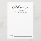 Elegante overlay Moderne bruiloft advies Kaarten (Voorkant)