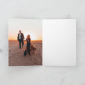 Elegante overlay moderne bruiloft dank u kaart (Binnen)