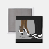 Elegante Paar-Vierkante Magneet (Voorkant / Achterkant)