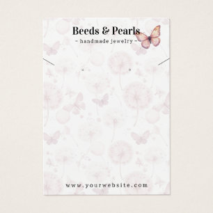 Elegante Paardebloemen oorbel ketting sieraden Kaa Visitekaartje
