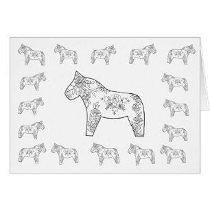 Elegante paarden, blanco binnenin