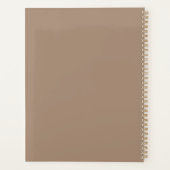 Elegante paarden gepersonaliseerde weddingplanner planner (Achterkant)