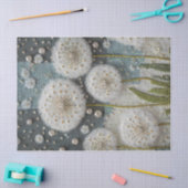 Elegante paardenbloem dromen, gemengde media tissuepapier (Craft)