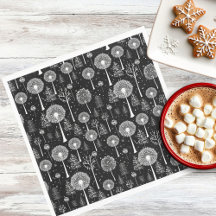 Elegante paardenbloem en kerstboom