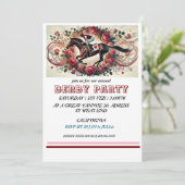 Elegante Paardenrace Derby Party / Paardensport Kaart (Staand voorkant)